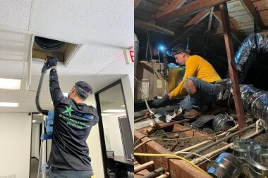 air duct cleaning or replacement